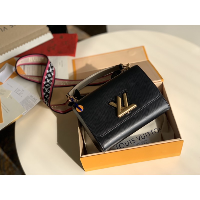 Louis Vuitton Best Quality Twist MM Epi Leather Black Handbags M57050